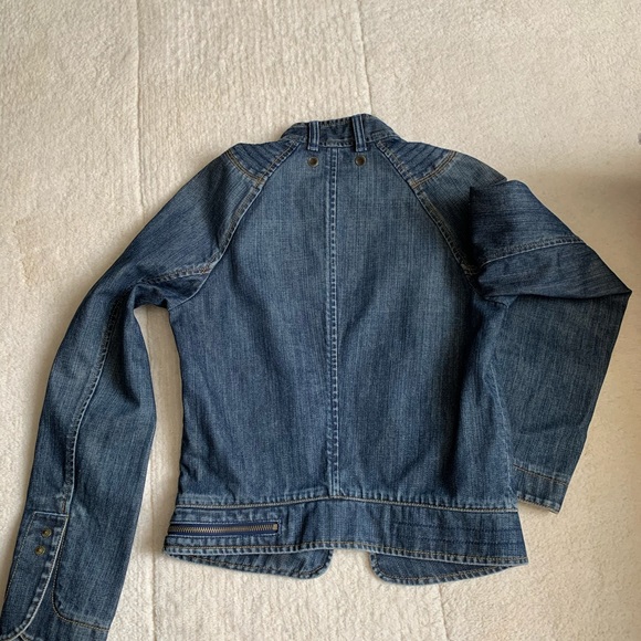Armani Exchange Moto Jean Jacket Size S - Picture 4 of 5